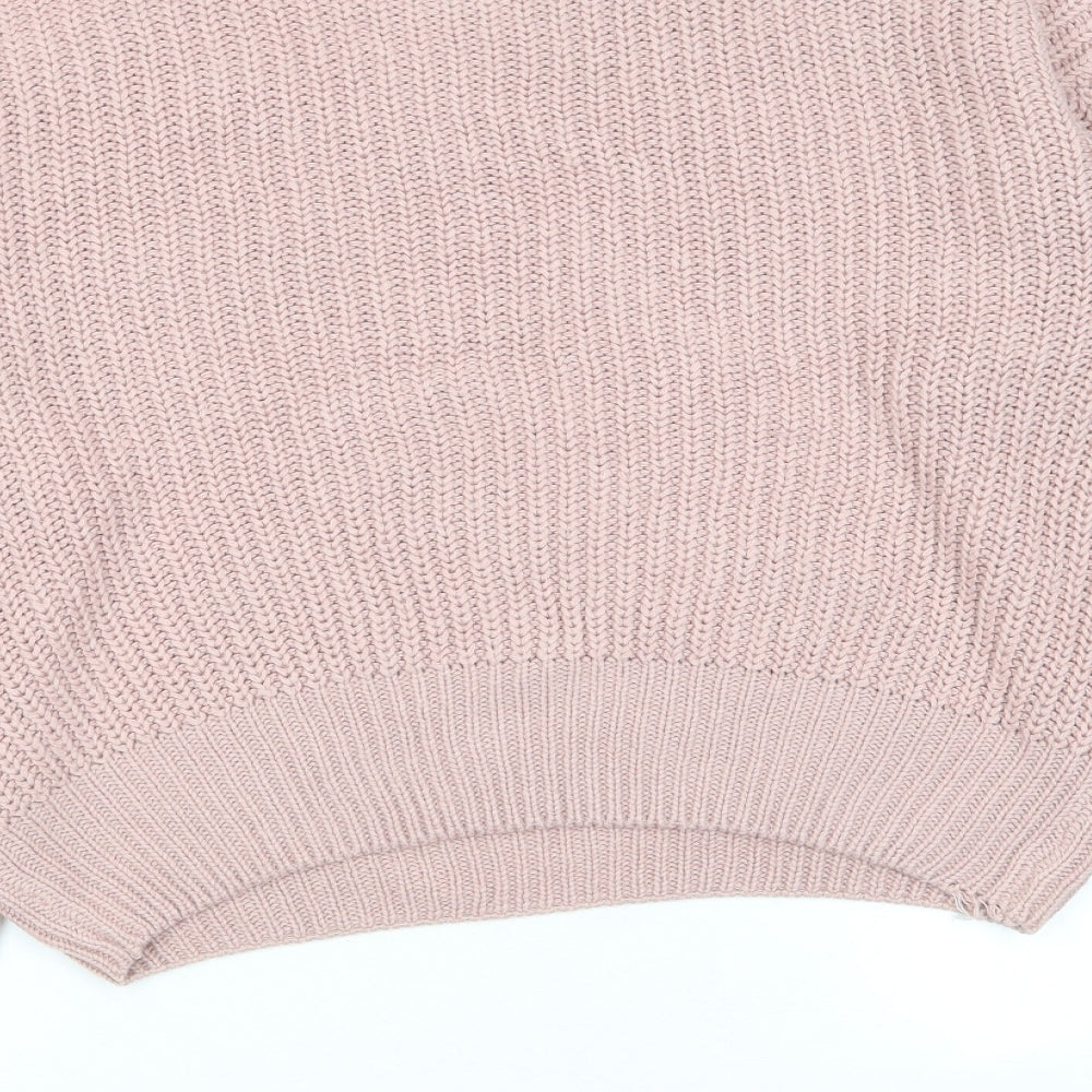 Womens UK Size S New Look Pink Pullover Jumper