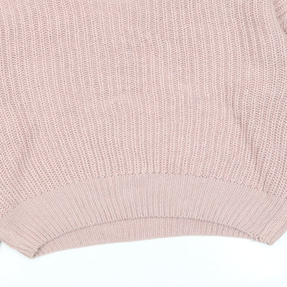 Womens UK Size S New Look Pink Pullover Jumper