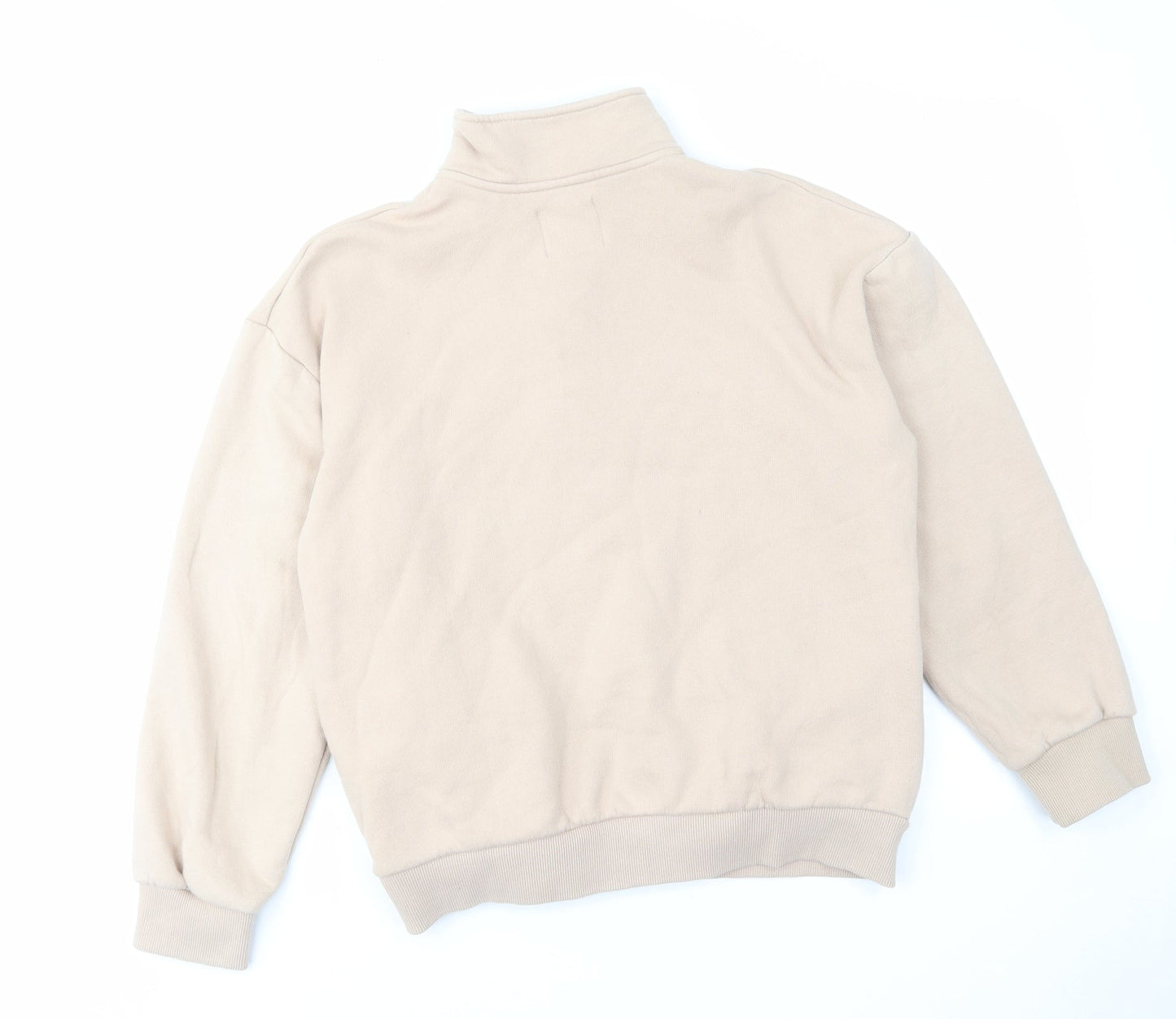 Mens UK Size S Bershka Ivory Pullover Sweatshirt