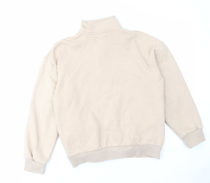 Mens UK Size S Bershka Ivory Pullover Sweatshirt