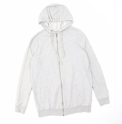 Womens UK Size 6 ASOS Grey Full Zip Hoodie