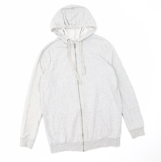 Womens UK Size 6 ASOS Grey Full Zip Hoodie