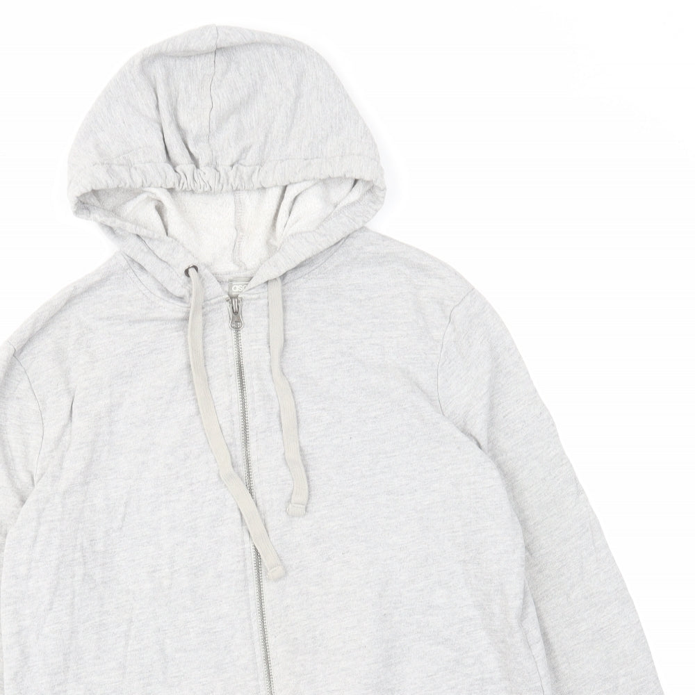 Womens UK Size 6 ASOS Grey Full Zip Hoodie
