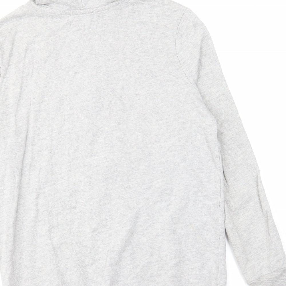 Womens UK Size 6 ASOS Grey Full Zip Hoodie