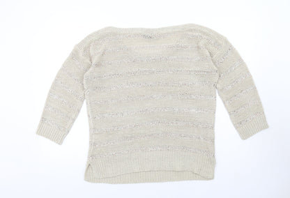Womens UK Size M Wallis Beige Pullover Jumper