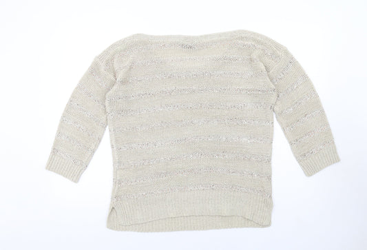 Womens UK Size M Wallis Beige Pullover Jumper