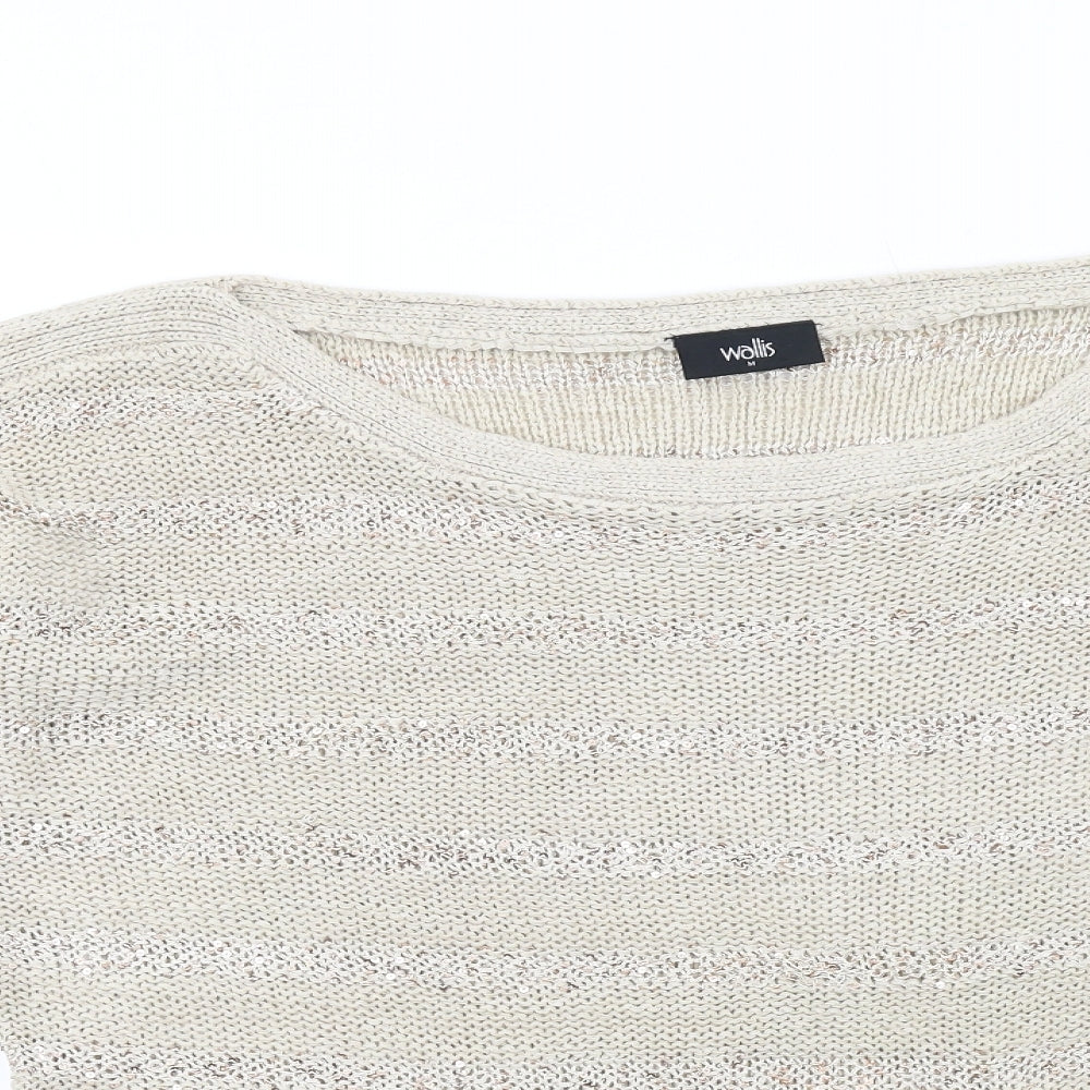 Womens UK Size M Wallis Beige Pullover Jumper