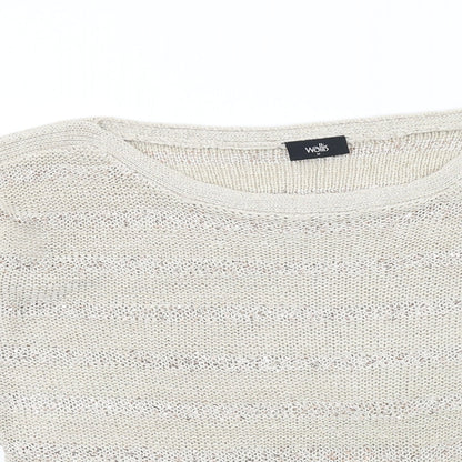 Womens UK Size M Wallis Beige Pullover Jumper