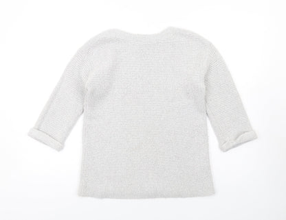 Womens UK Size S Monsoon Grey Pullover Jumper