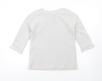 Womens UK Size S Monsoon Grey Pullover Jumper
