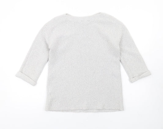 Womens UK Size S Monsoon Grey Pullover Jumper