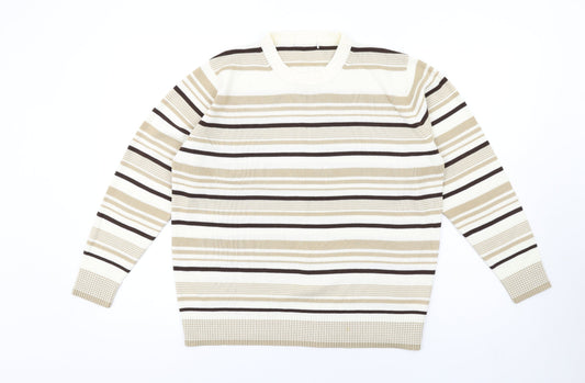 Womens UK Size 14 Berkertex Beige Pullover Jumper