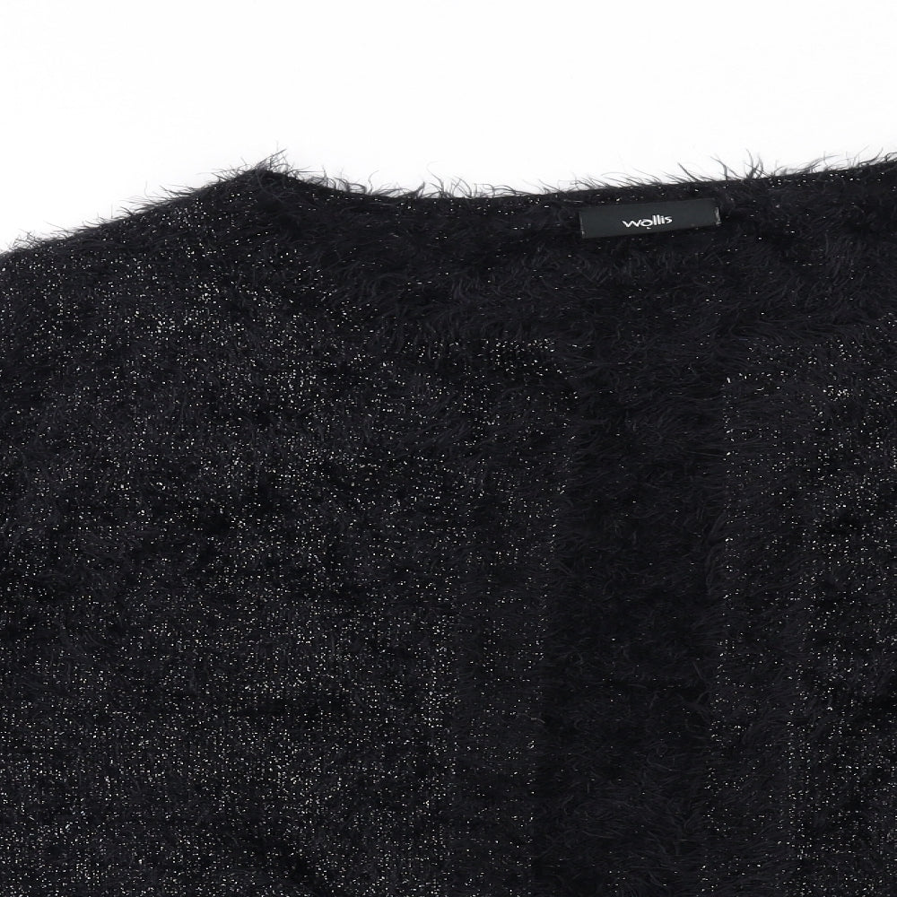 Womens UK Size L Wallis Black Cardigan Jumper
