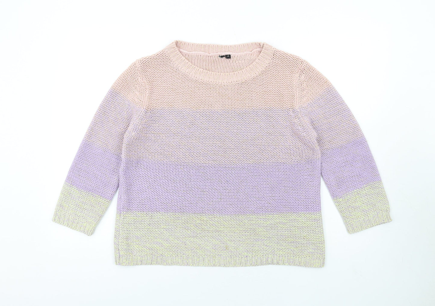 Womens UK Size 14 Intuition Multicoloured Pullover Jumper