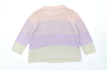 Womens UK Size 14 Intuition Multicoloured Pullover Jumper