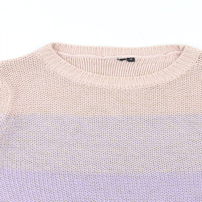 Womens UK Size 14 Intuition Multicoloured Pullover Jumper