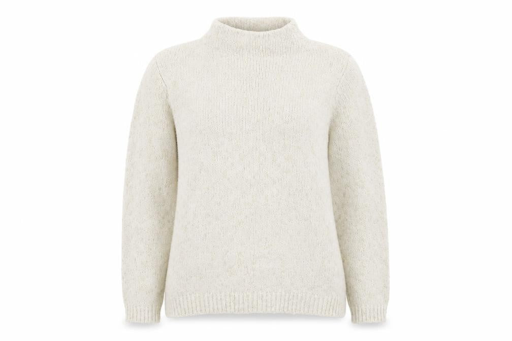 Womens UK Size M Fransa Ivory Pullover Jumper