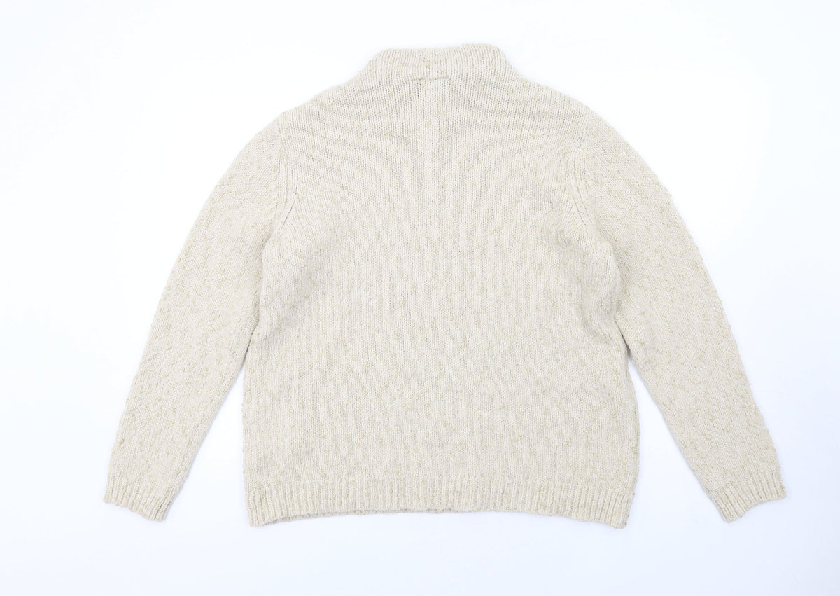 Womens UK Size M Fransa Ivory Pullover Jumper
