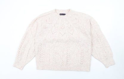 Womens UK Size M Marks and Spencer Pink Pullover Jumper