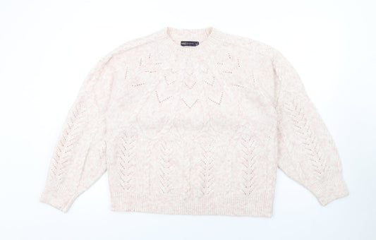 Womens UK Size M Marks and Spencer Pink Pullover Jumper