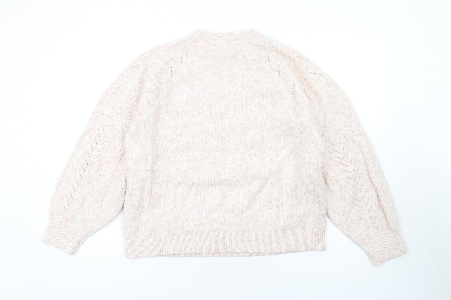 Womens UK Size M Marks and Spencer Pink Pullover Jumper