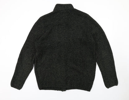 Womens UK Size M M&Co Green Full Zip Jumper