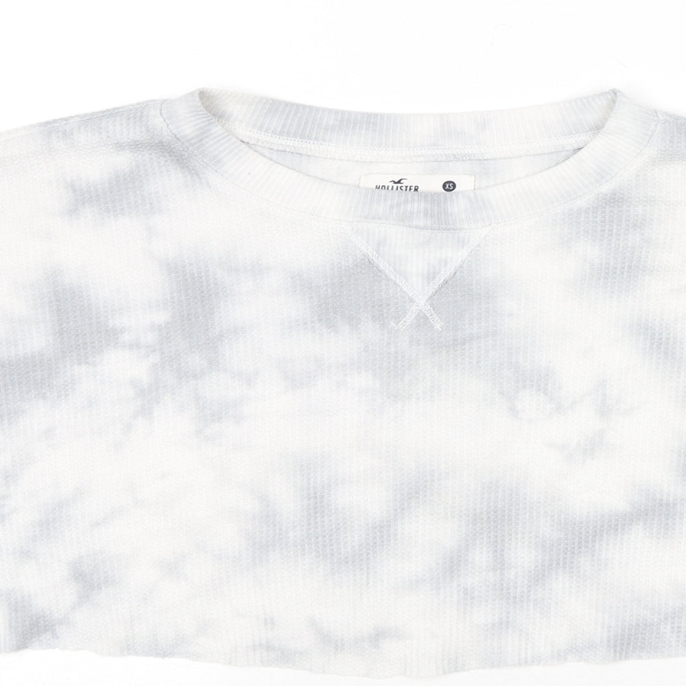 Hollister Womens Grey Cotton Pullover Sweatshirt Size XS Pullover