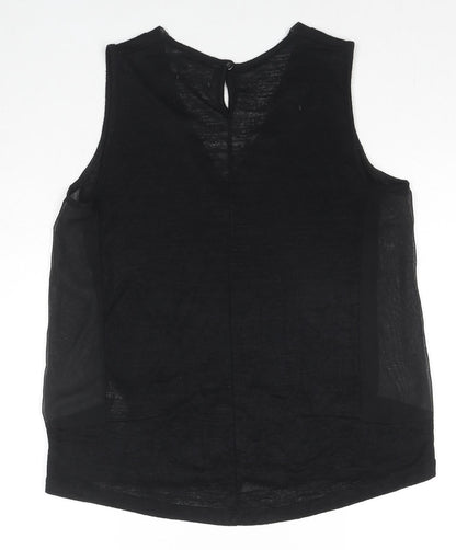 Womens UK Size 10 Savida Black Basic Blouse
