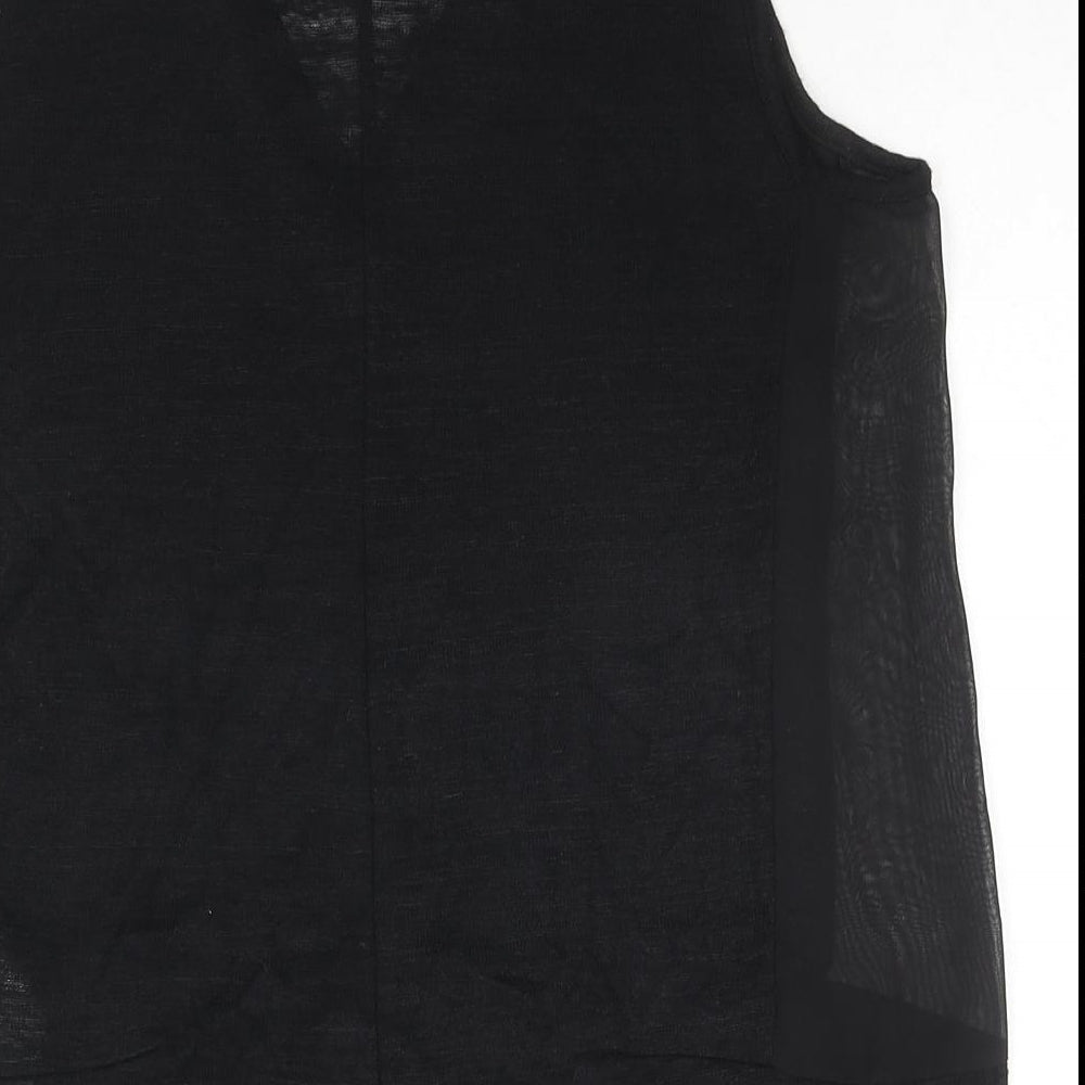 Womens UK Size 10 Savida Black Basic Blouse