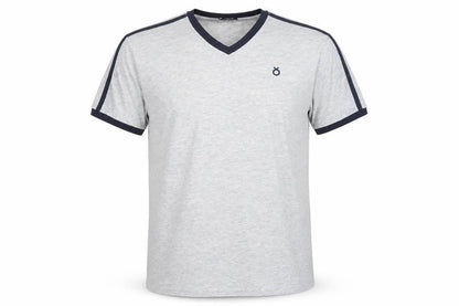 Eightball Mens Grey Cotton T-Shirt Size XL V-Neck