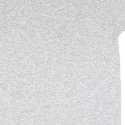 Eightball Mens Grey Cotton T-Shirt Size XL V-Neck
