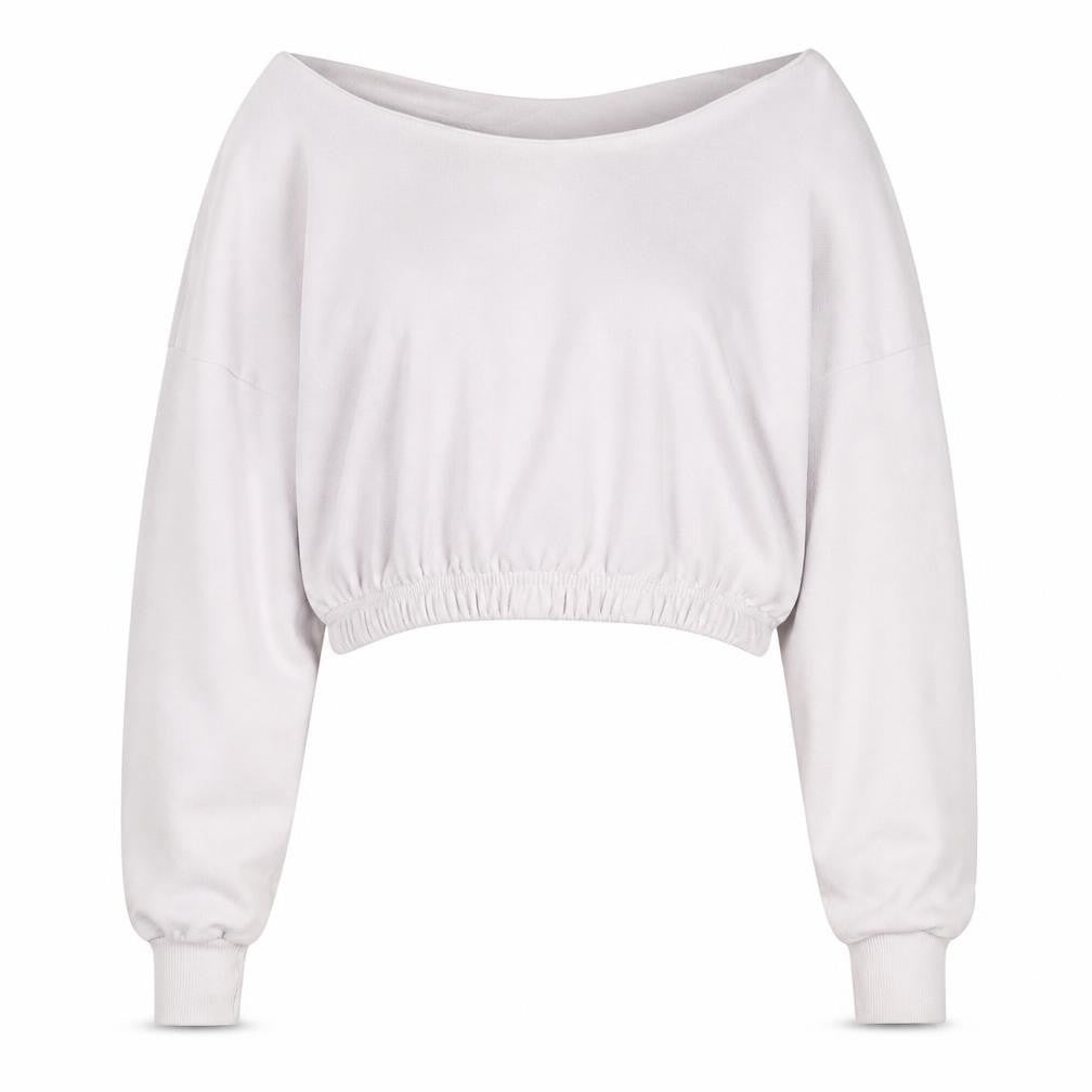 Womens UK Size S Boohoo Grey Pullover Sweatshirt