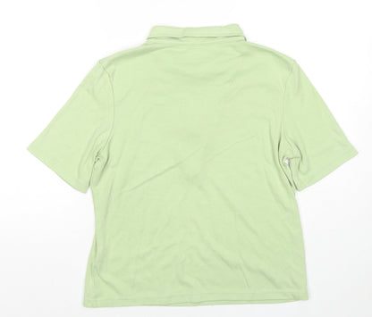 Womens UK Size 10 Damart Green Basic Blouse