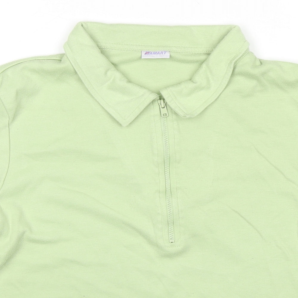 Womens UK Size 10 Damart Green Basic Blouse