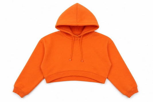 Zara Womens Orange Cotton Pullover Hoodie Size S Pullover