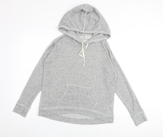 Mens UK Size M Hollister Grey Pullover Hoodie