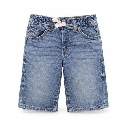 Gap Boys Blue Cotton Bermuda Shorts Size S Regular Drawstring