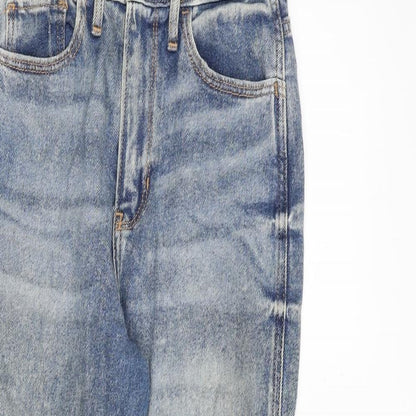 Hollister Womens Blue Cotton Straight Jeans Size 24 in L25 in Regular Zip