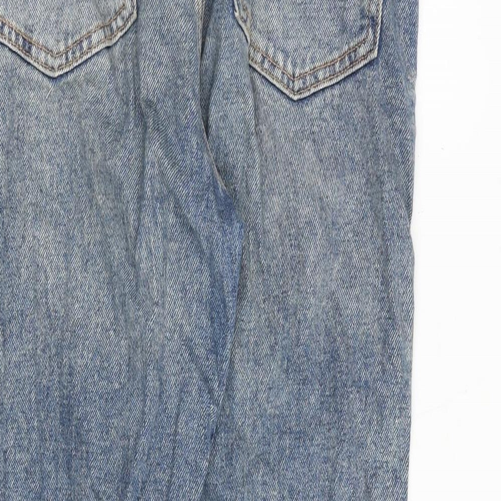 Hollister Womens Blue Cotton Straight Jeans Size 24 in L25 in Regular Zip