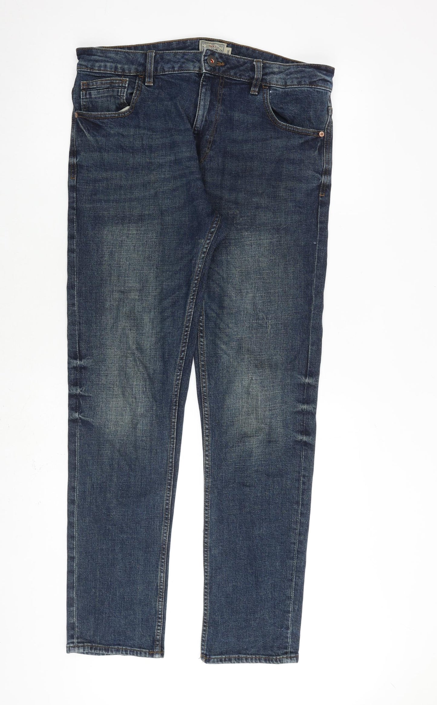 Mens UK Size 32 in NEXT Slim Fit Straight Blue Jeans
