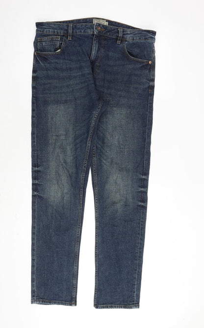 Mens UK Size 32 in NEXT Slim Fit Straight Blue Jeans