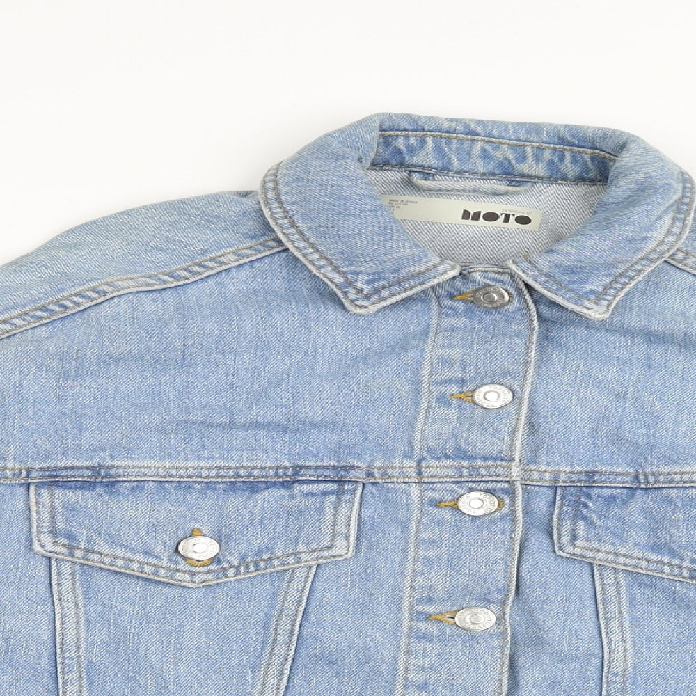 Womens UK Size 8 Topshop Blue Jacket