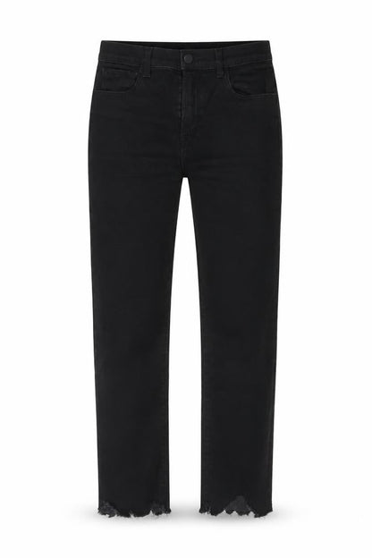 Womens UK Size 27 in J Brand Regular Fit Straight Black Jeans