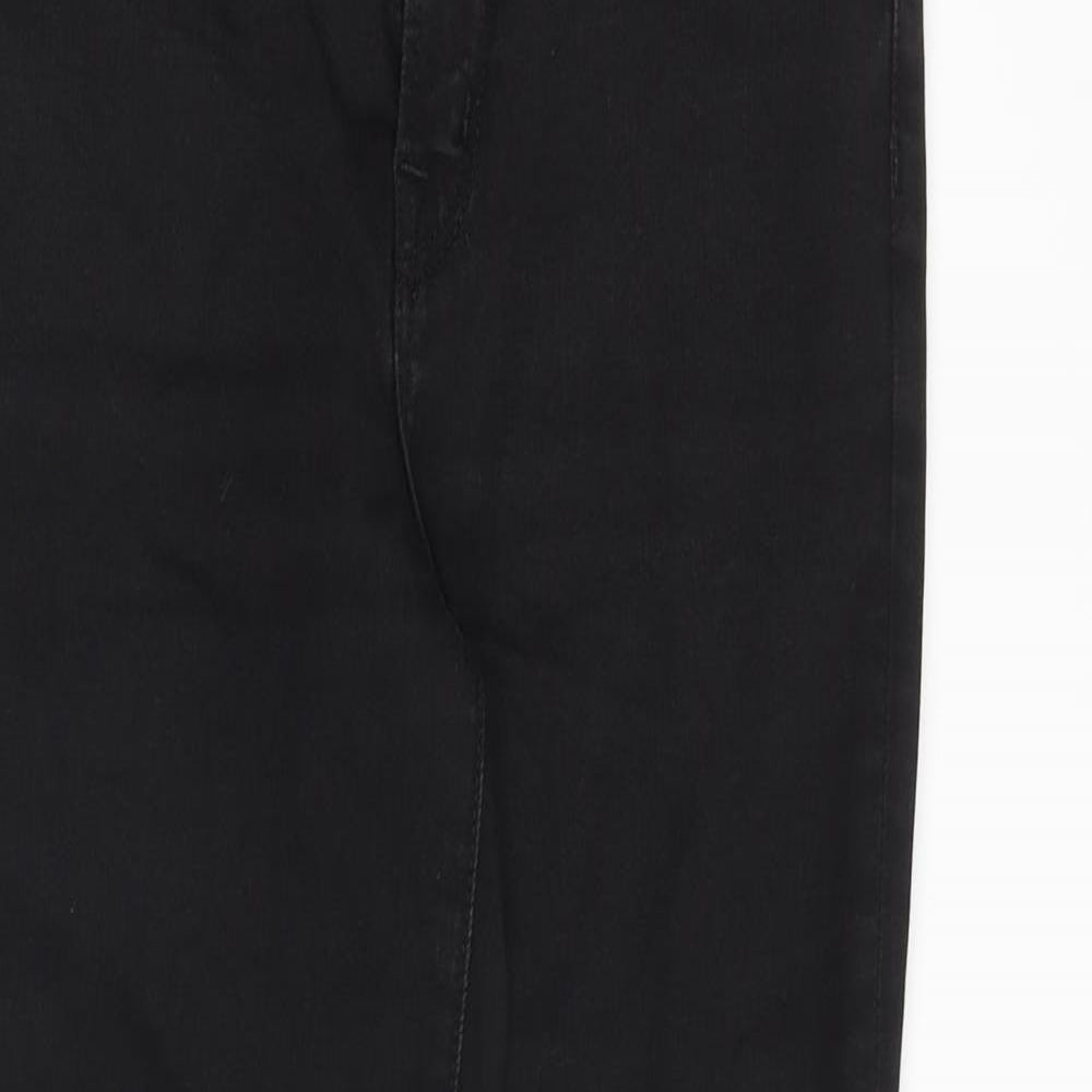 Womens UK Size 27 in J Brand Regular Fit Straight Black Jeans