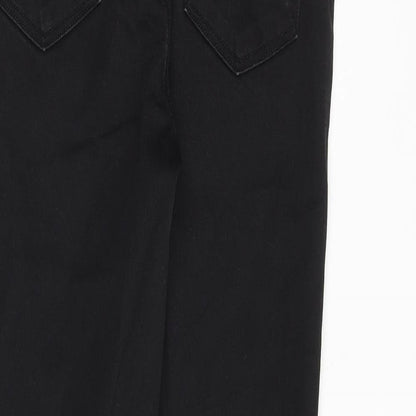 Womens UK Size 27 in J Brand Regular Fit Straight Black Jeans