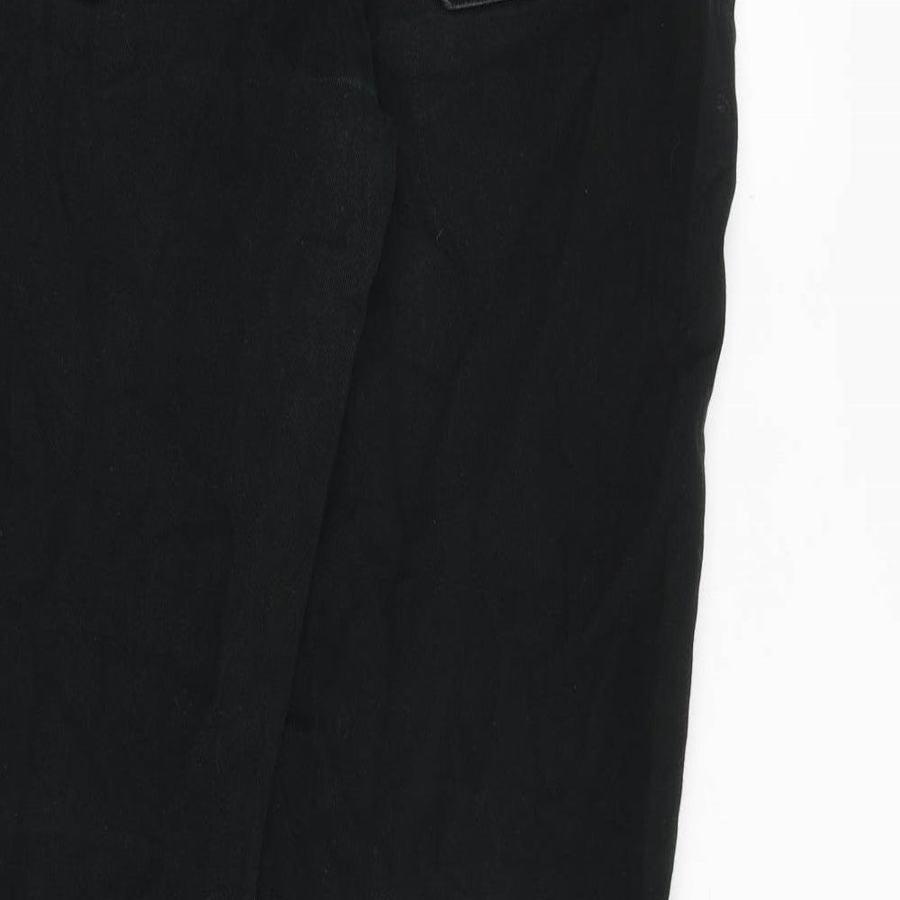 Denim & Co. Mens Green Cotton Straight Jeans Size 32 in L32 in Regular Zip