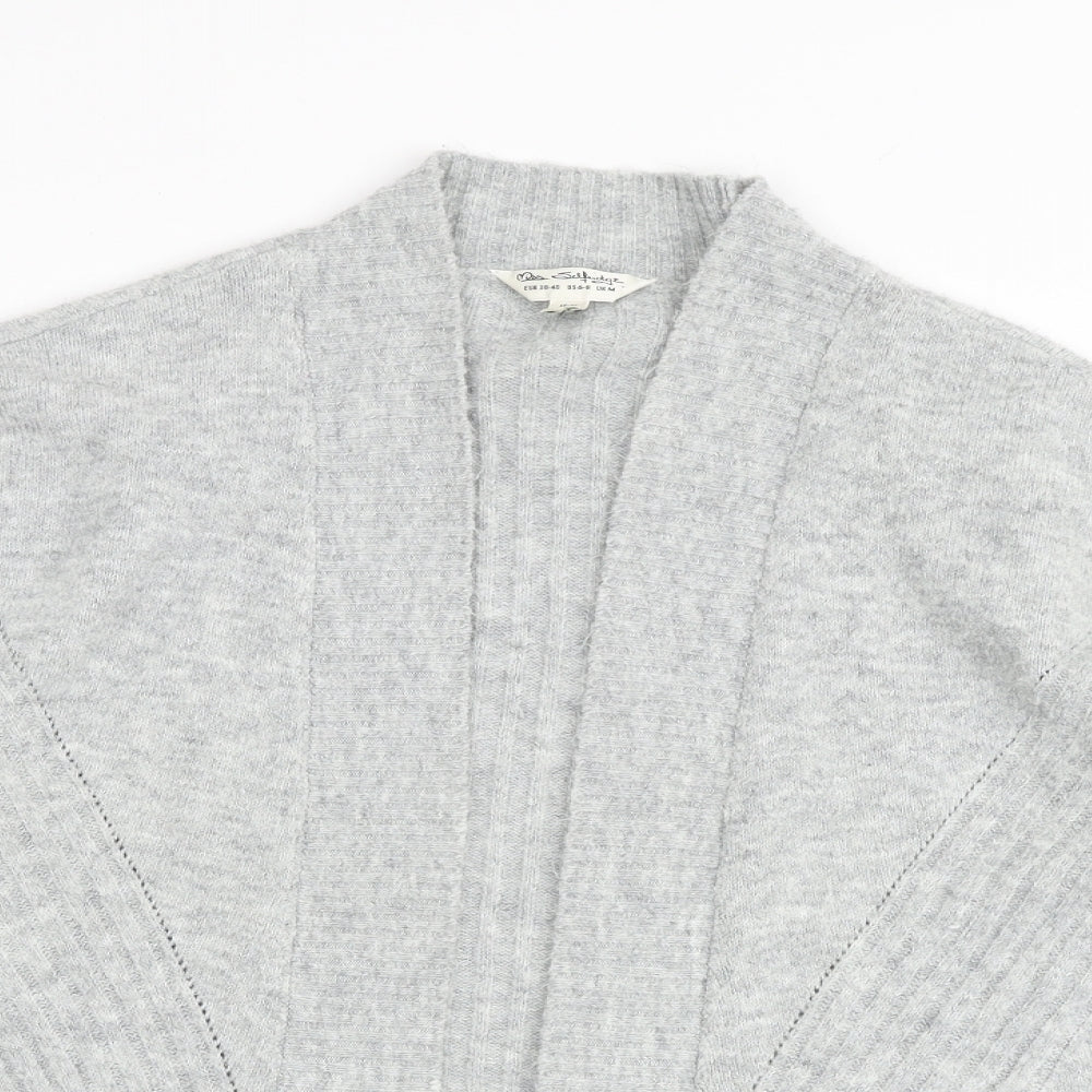 Womens UK Size M Miss Selfridge Grey Cardigan Jumper