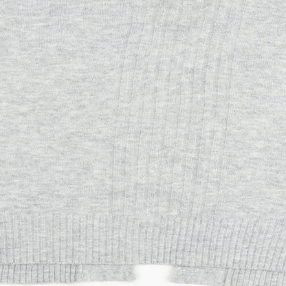 Womens UK Size M Miss Selfridge Grey Cardigan Jumper