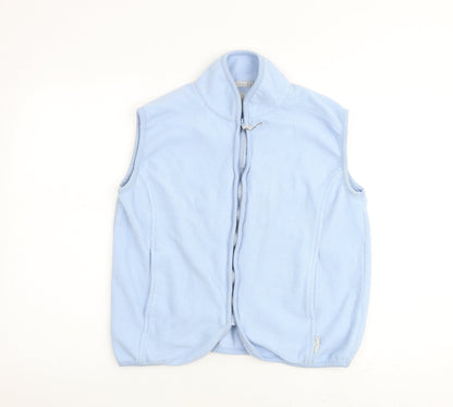 DC Sportswear Womens Blue Gilet Jacket Size M Zip - Pockets