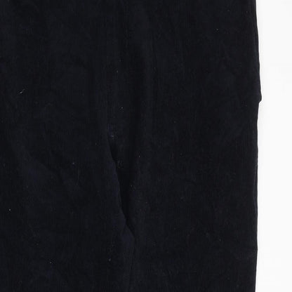 Marks and Spencer Mens Blue Cotton Dress Pants Trousers Size 38 in L31 in Regular Zip